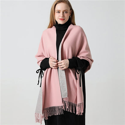 Winter Cashmere Scarf Women Thick Warm Shawls Wraps Lady