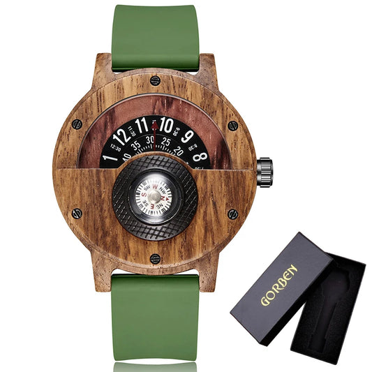 Wood Watch Green