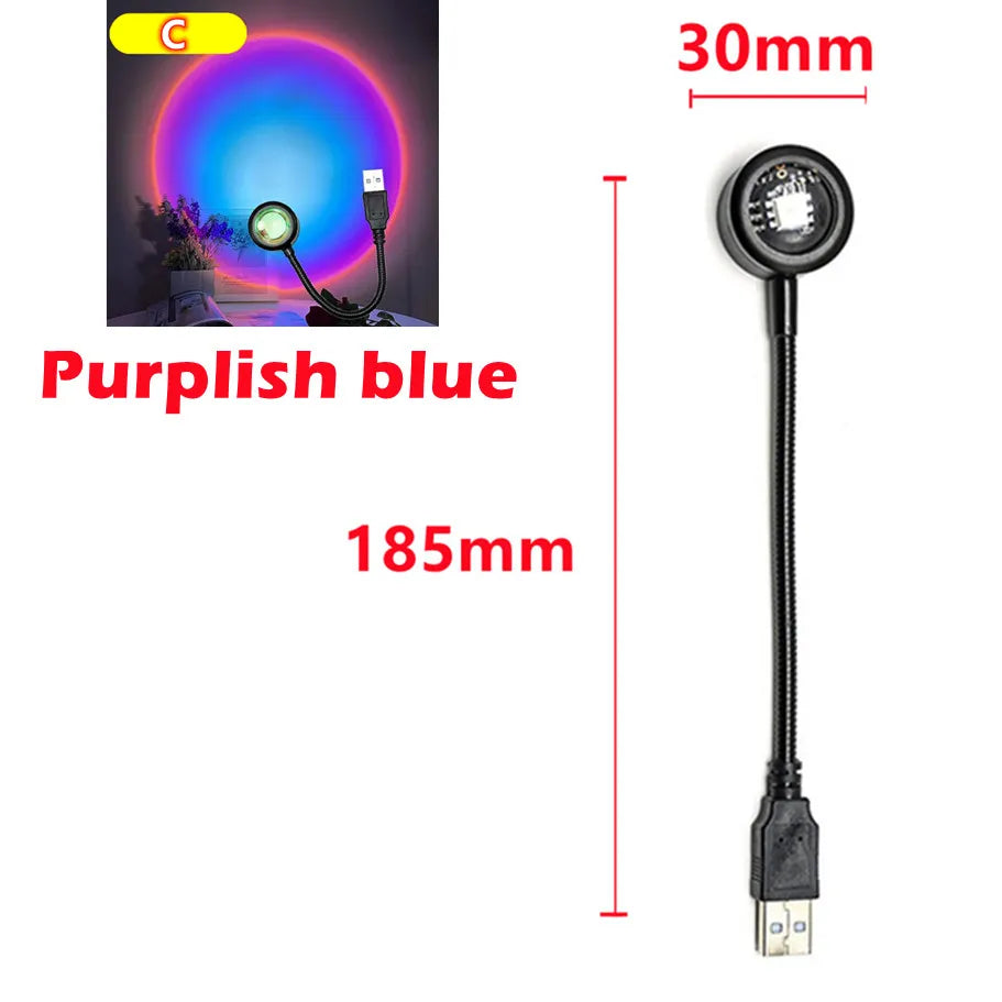 Lámpara led Purplish blue 185mmx30mm