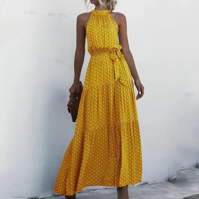 Vestido largo Yellow White