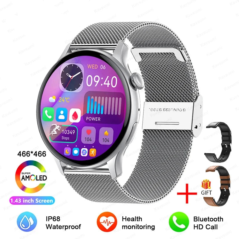 Smartwatch Silver Mesh Belt 2