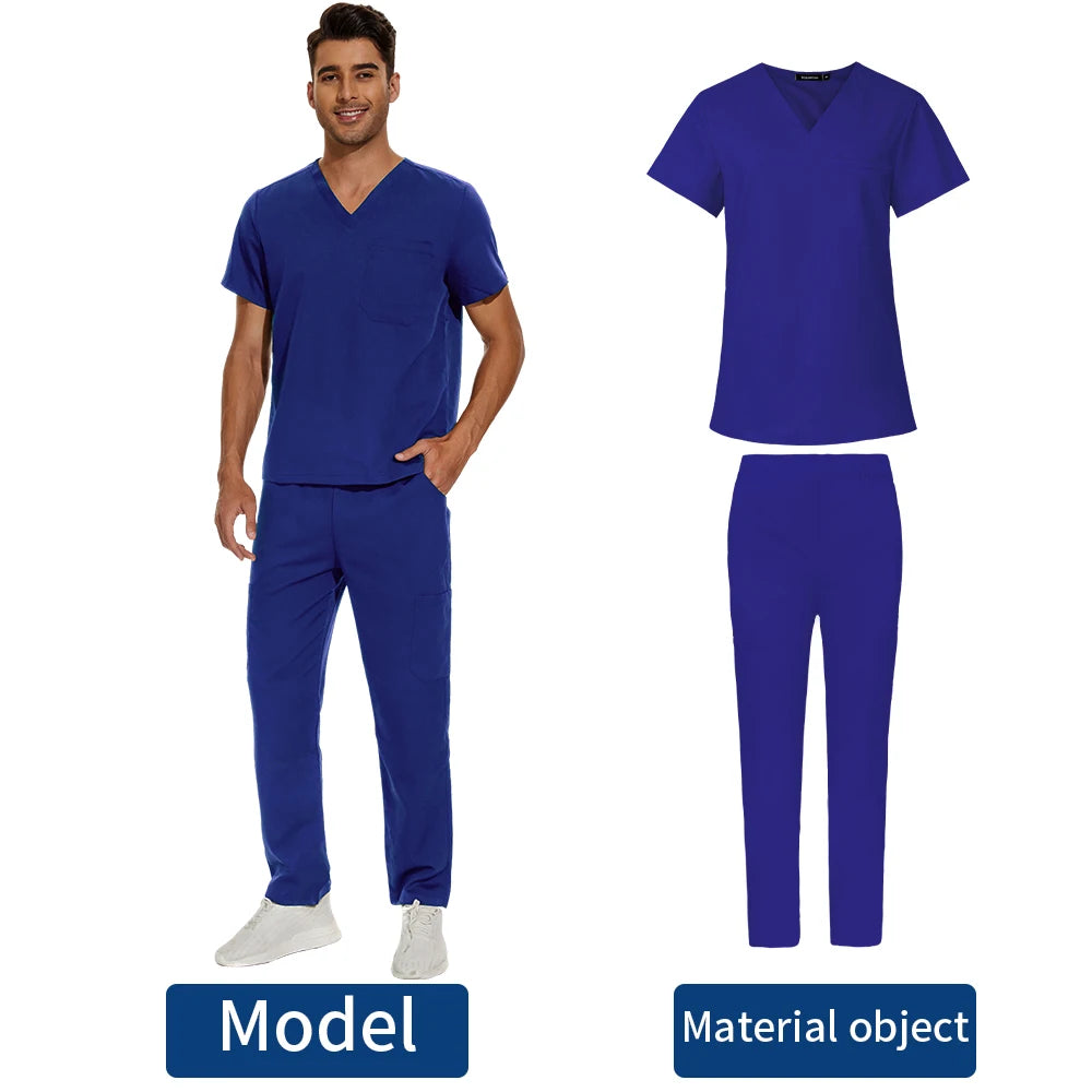 Men's Scrubs Royal Blue