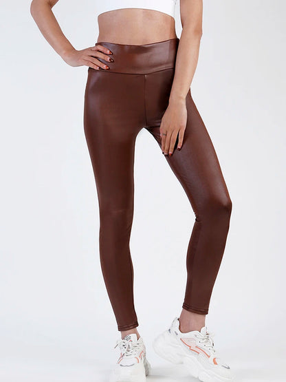 Pantalones PU Coffee