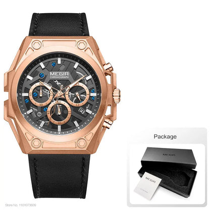 Reloj analógico Rose Gold Black Package