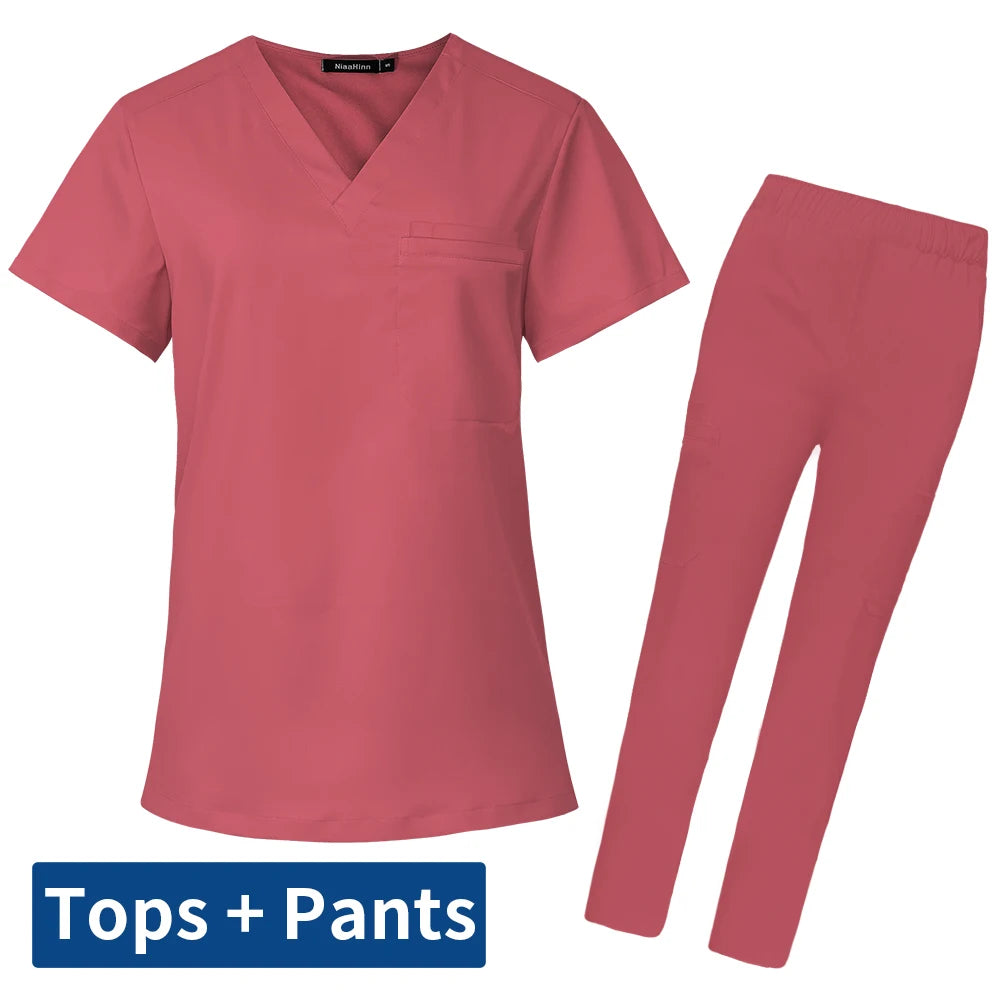 Men's Scrubs Hot Coral