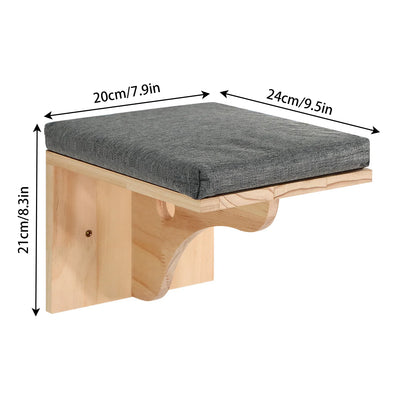 Wall Mounted Cat Shelf Bed Soft Cushion Climbing Sleeping Playing