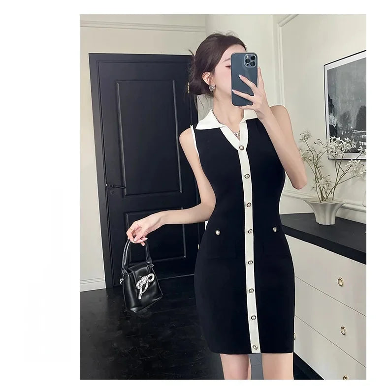 Korean Dress Black
