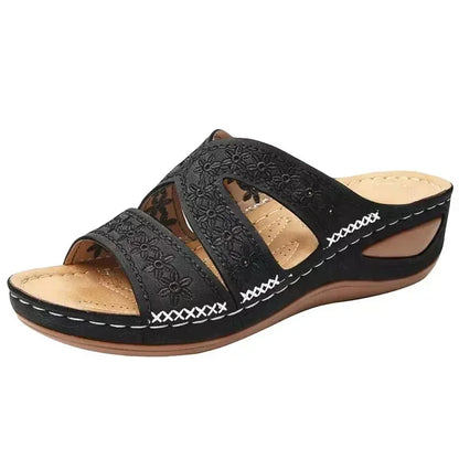 Sandalias de cuña Black