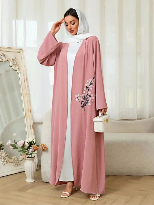 Cardigan Abaya Pink