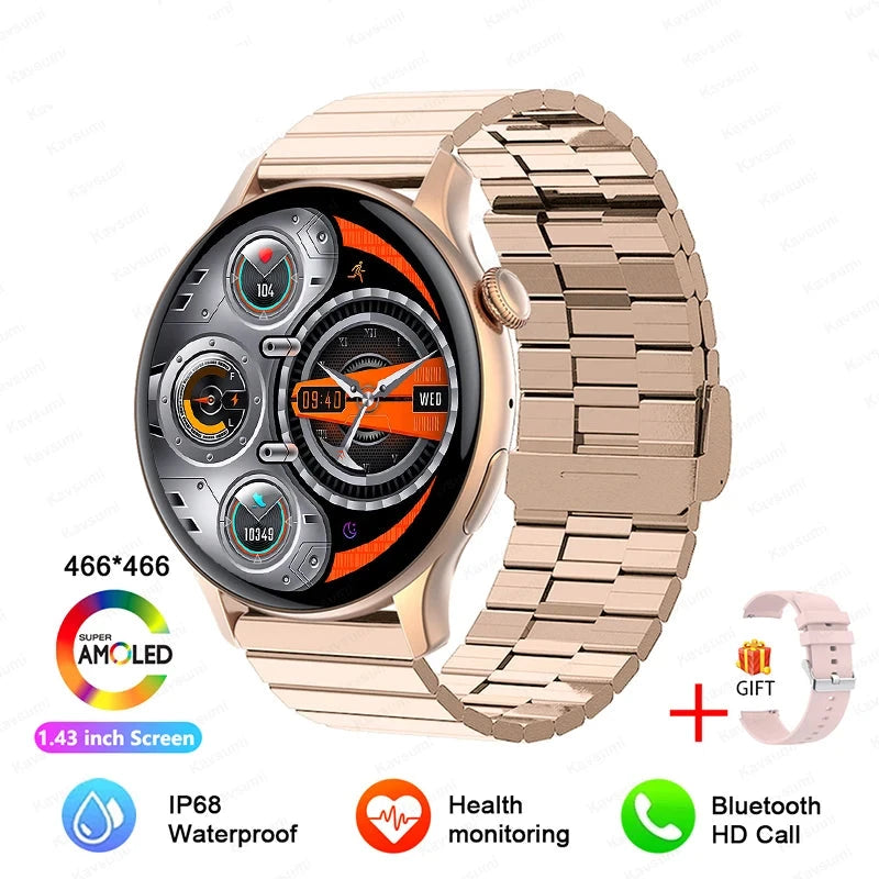 Smartwatch Gold Steel B