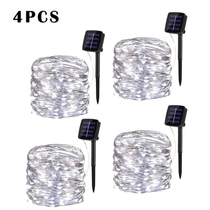 32m/22m/12m/7m Solar LED Light Outdoor Festoon Lamp