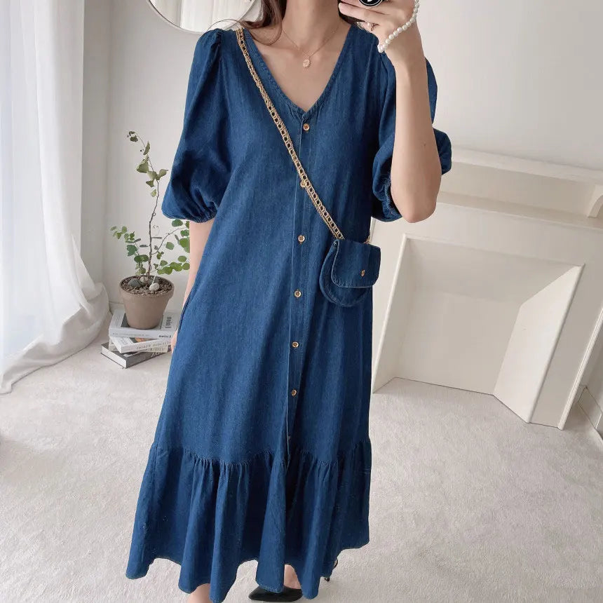 Vestido Denim Dark Blue