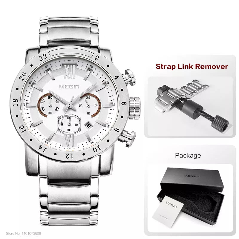 Reloj de pulsera Silver White