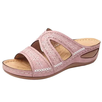 Sandalias de cuña PInk