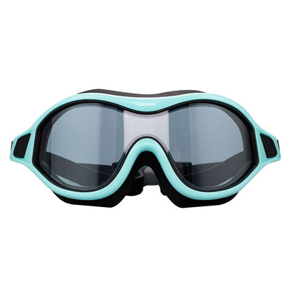 Large Frame Swimming Goggles for Adults HD Antifog Swim Glasses