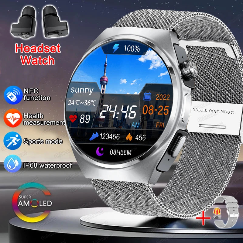 Smartwatch Silver Mesh Belt 2A