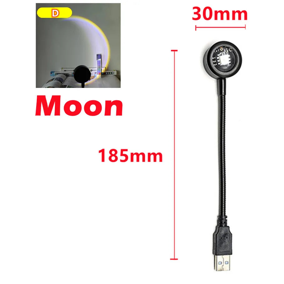 Lámpara led Moon 185mmx30mm