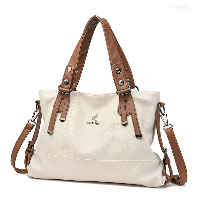 Large Capacity Handbags Beige