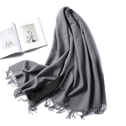 Winter Cashmere Scarf Women Thick Warm Shawls Wraps Lady