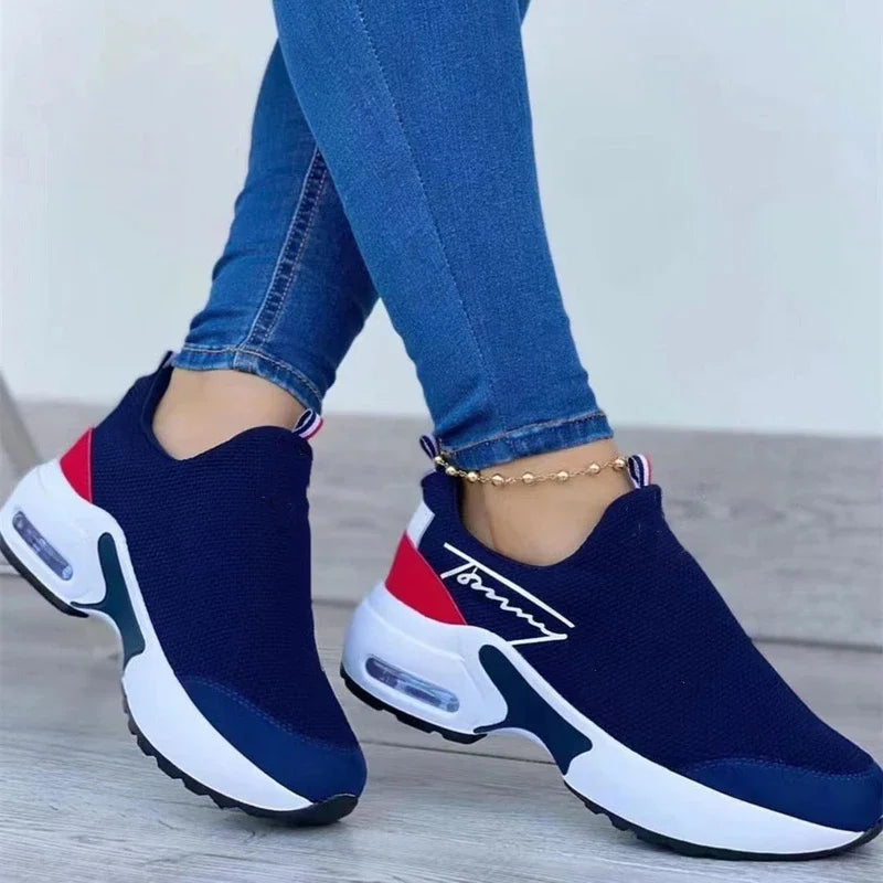 Zapatillas de lona azul
