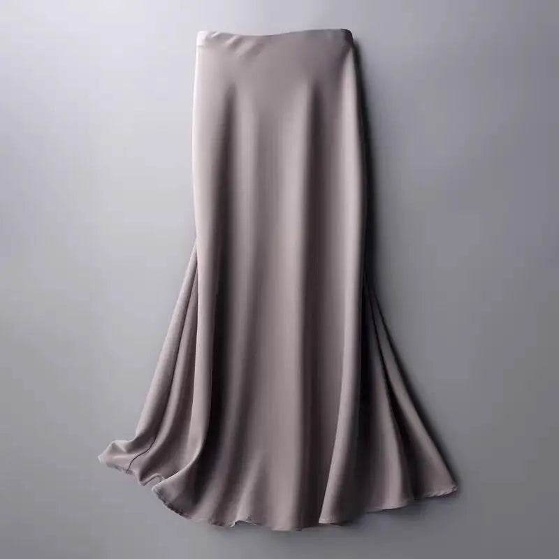 Falda de Satén Grey