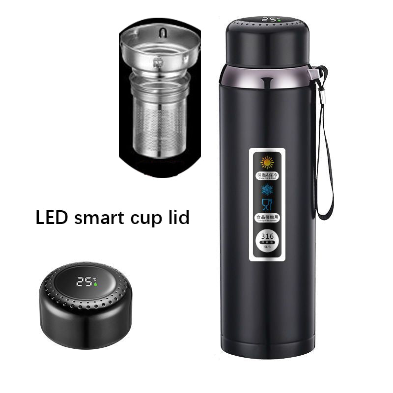 Stainless Steel Thermos LED Temperature Display Large Capacity