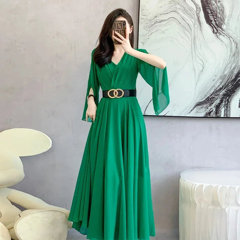 Elegant Belted Dress