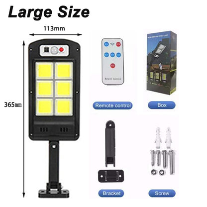 Solar Lamp With 3 Light Mode Remote Control