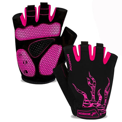 Half Finger Biking Gloves Road Gel Pad Anti-Slip Breathable MTB Gloves