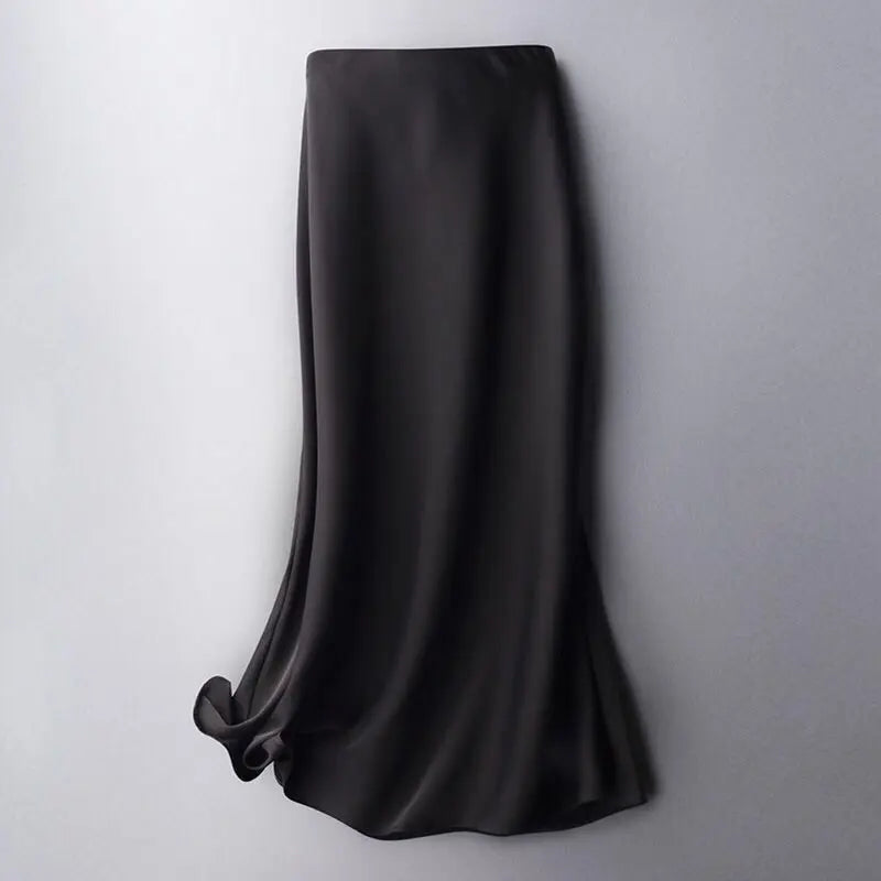 Falda de Satén Black