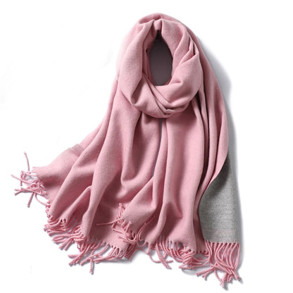 Winter Cashmere Scarf Women Thick Warm Shawls Wraps Lady