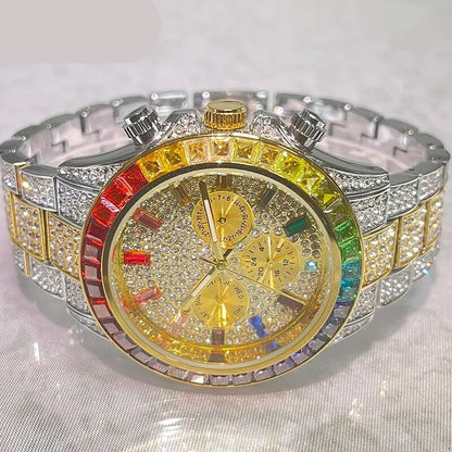 Reloj plateado dorado