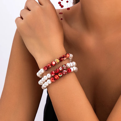 Pulsera White Red