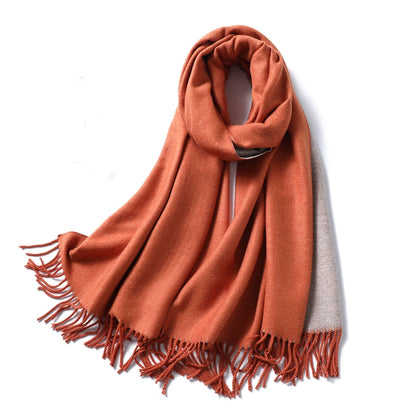 Winter Cashmere Scarf Women Thick Warm Shawls Wraps Lady