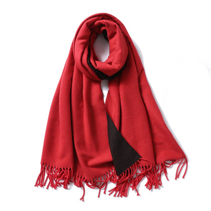 Winter Cashmere Scarf Women Thick Warm Shawls Wraps Lady