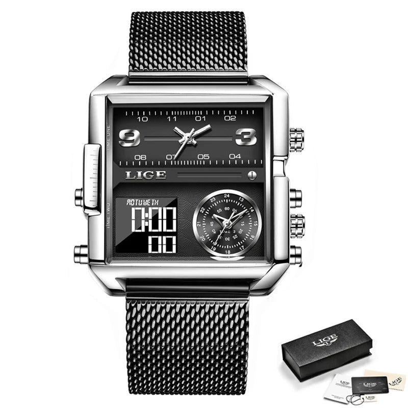 Watch Silver Black AD