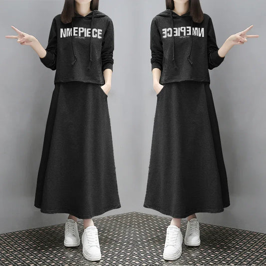 Sweatshirt Dress Black