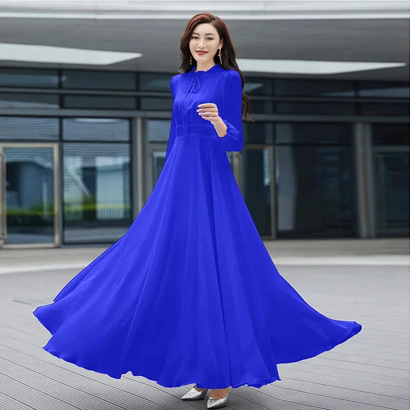Chiffon Dress Royale Blue