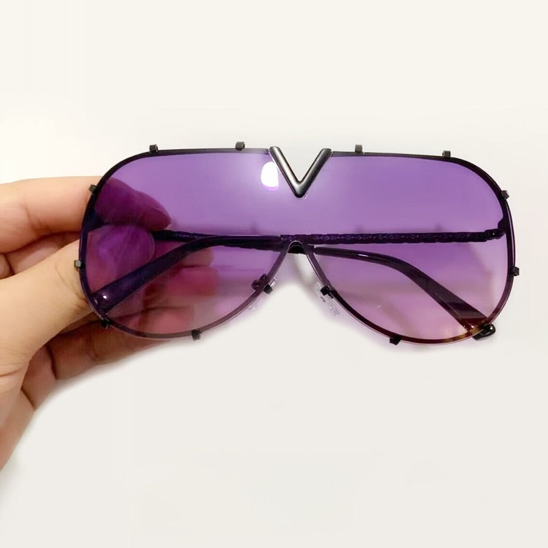 Brand Designer Goggle Sunglasses Female Style