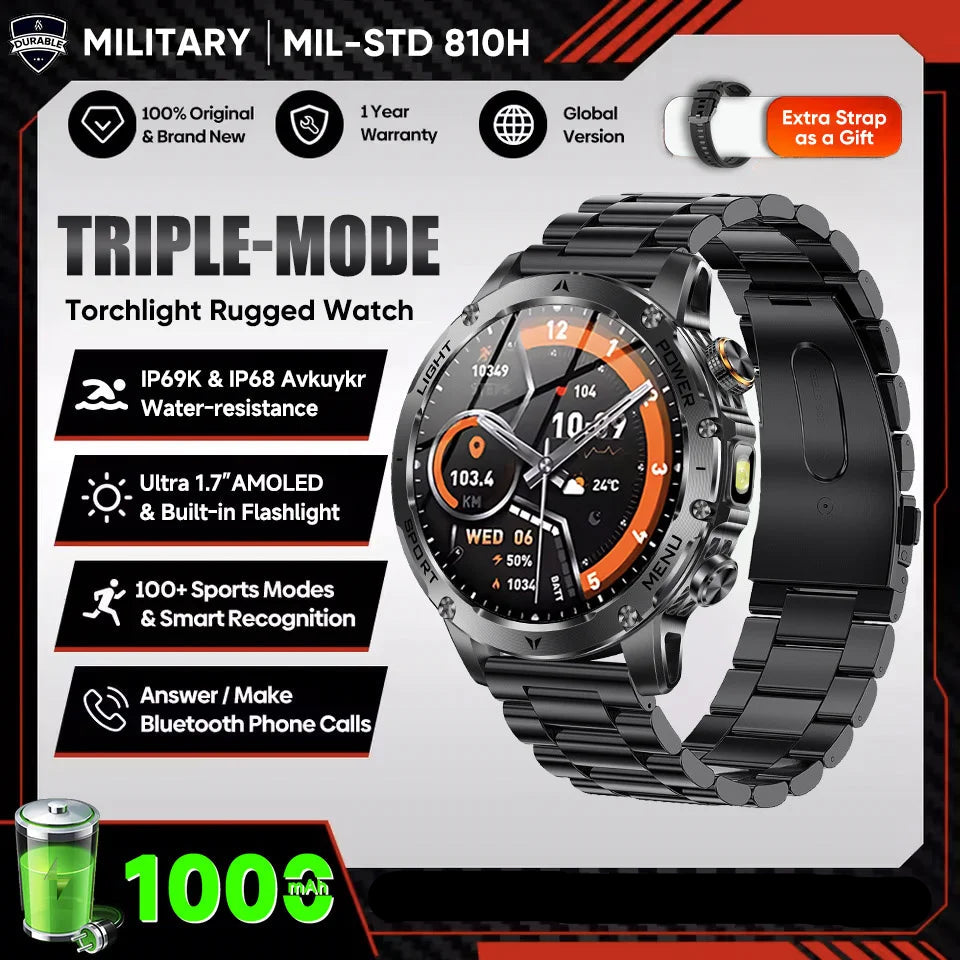 Smartwatch Black Steel