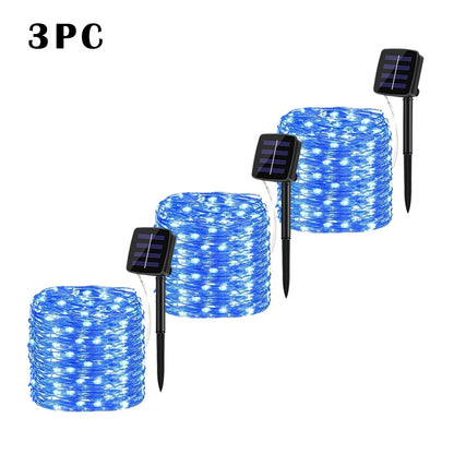 32m/22m/12m/7m Solar LED Light Outdoor Festoon Lamp