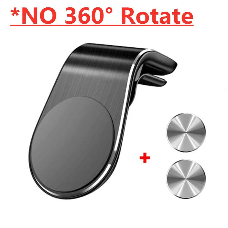Soporte magnético para móviles NO 360 ROTATE Black