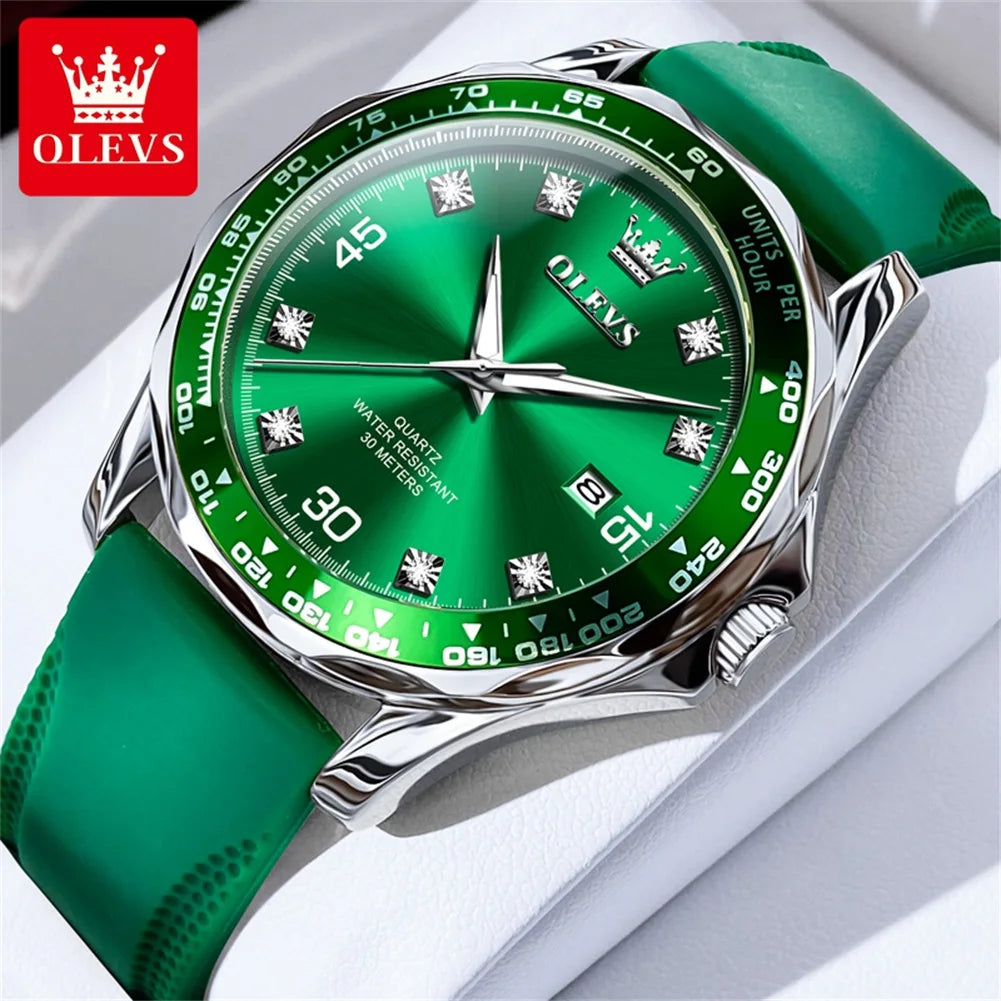 Olevs Watches Green