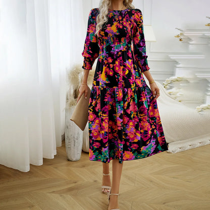 Vestido floral Black