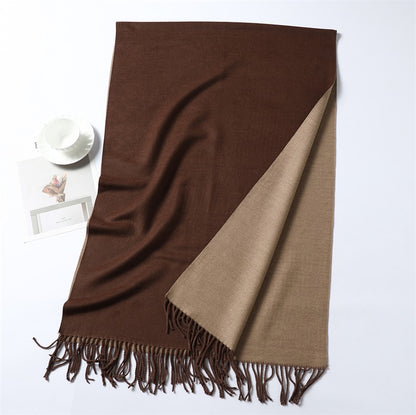 Winter Cashmere Scarf Women Thick Warm Shawls Wraps Lady