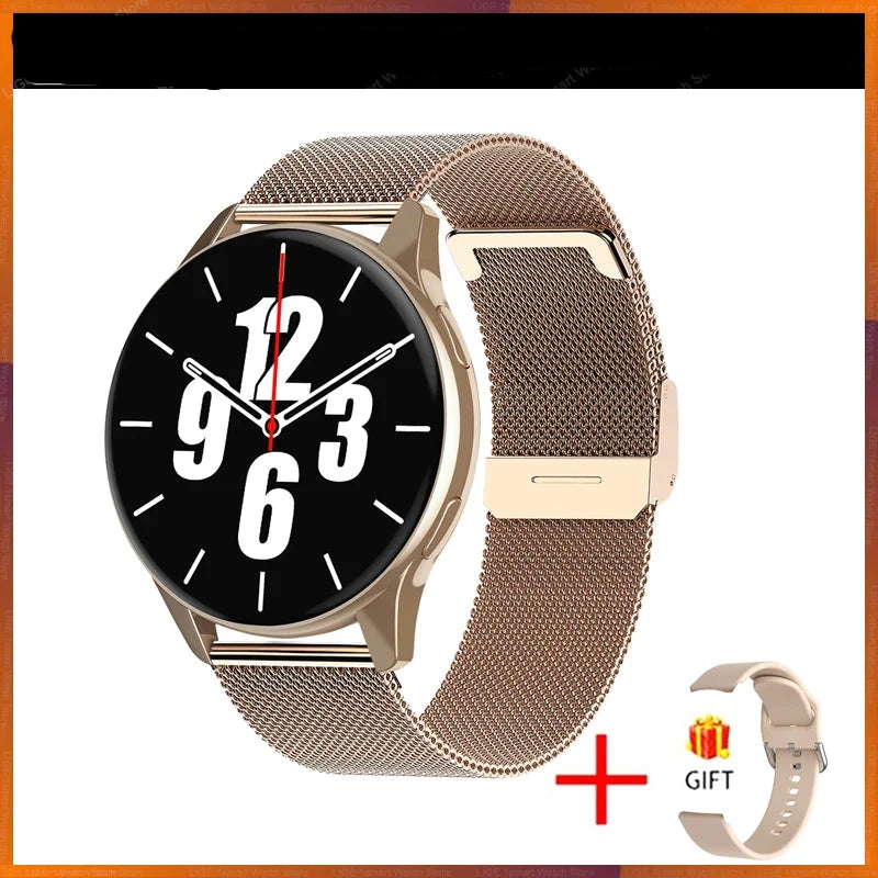 LIGE Smartwatch Mesh Belt Gold