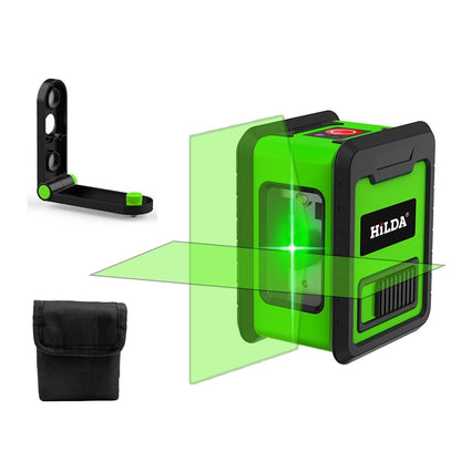 Laser Level Meter 2-Lines Cross Green Level Laser Horizontal Vertical