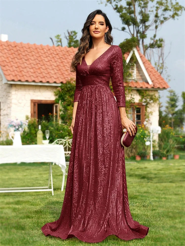 Evening Dress Burgundy
