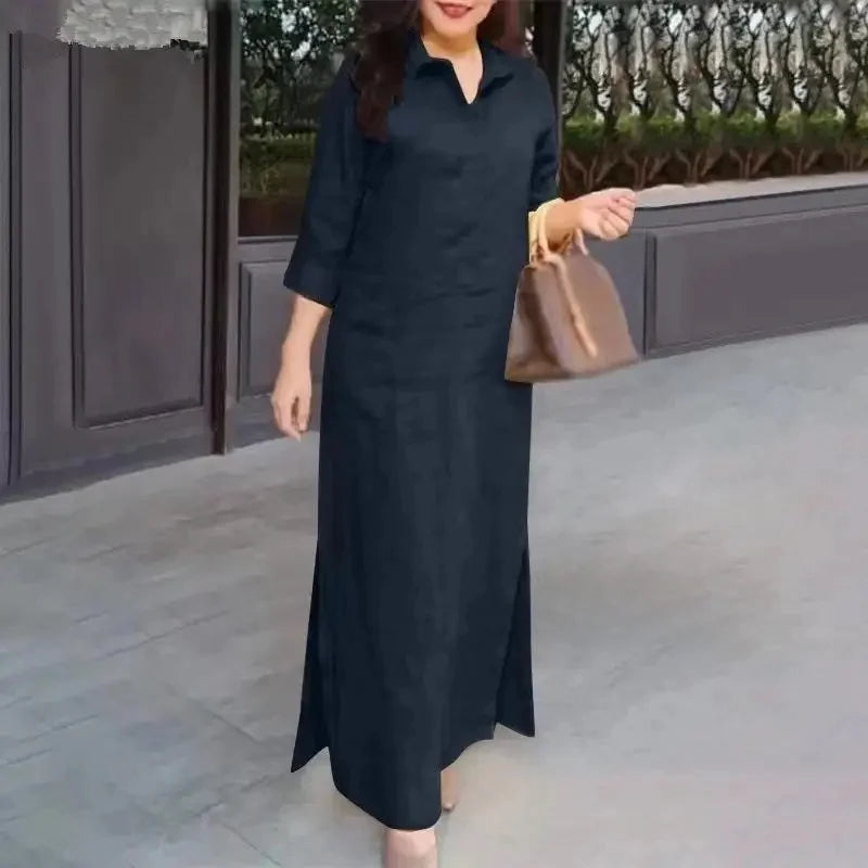 Long Dress Navy Blue