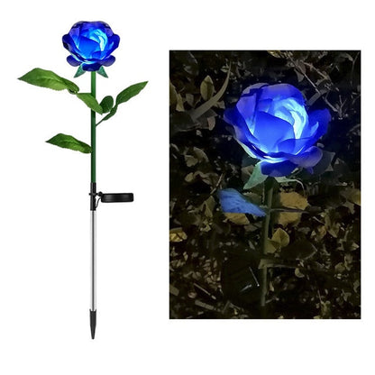 Rose Flower Solar Led Light Garden Lawn Lamps and House Decoration